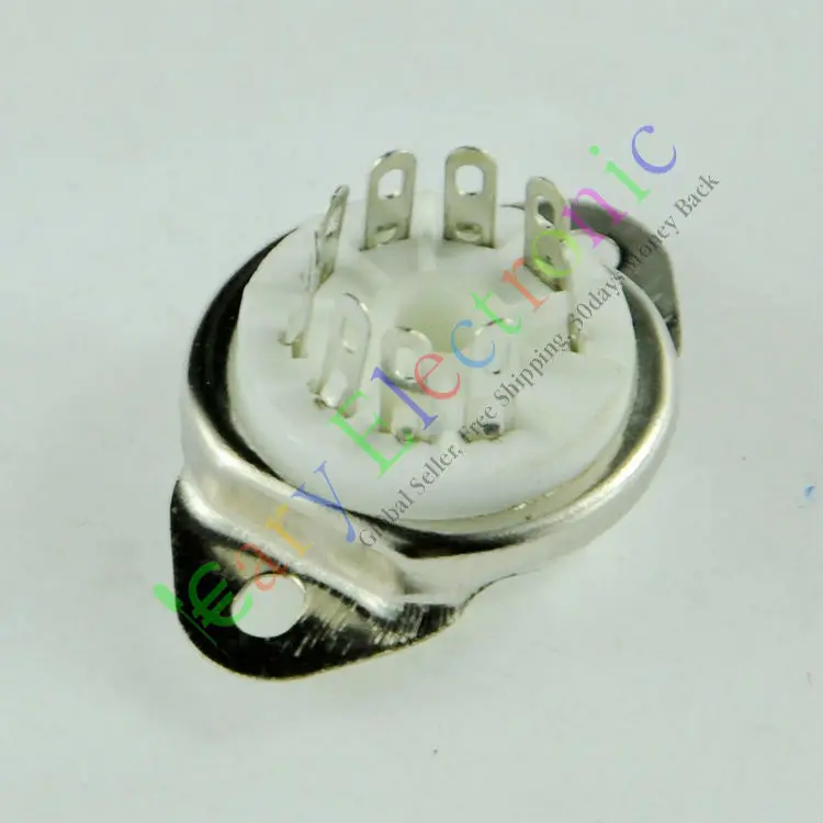 Опт и розница 8 шт 9pin мини Керамическая вакуумная трубка гнездо клапана база для
