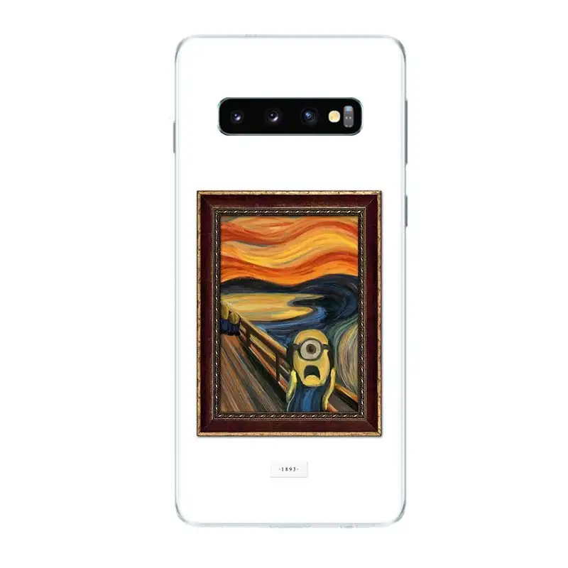 Миньоны произведение искусства Модный чехол для телефона samsung Galaxy S9 S8 A6 A8 Note 9 8 S7 S6