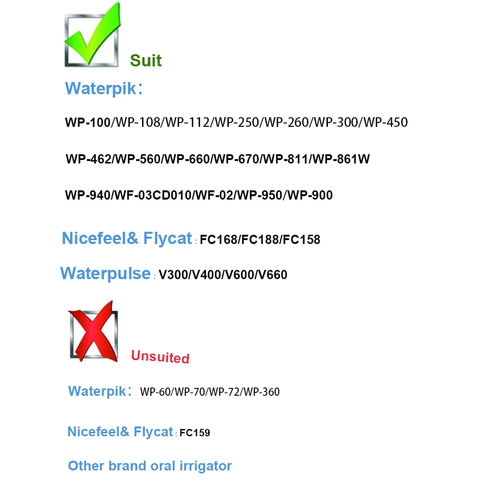 9 шт. для водяного пульса пика Nicefeel Flycat наконечники распылителя Сменные сопла