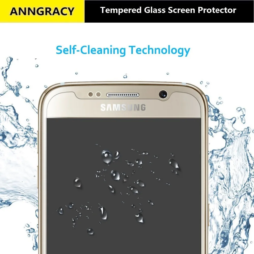 [2-Pack] ANNGRACY Закаленное Стекло Фильм Гвардии Протектор Экрана Для Samsung Galaxy A3/A5/A7 2017 A3
