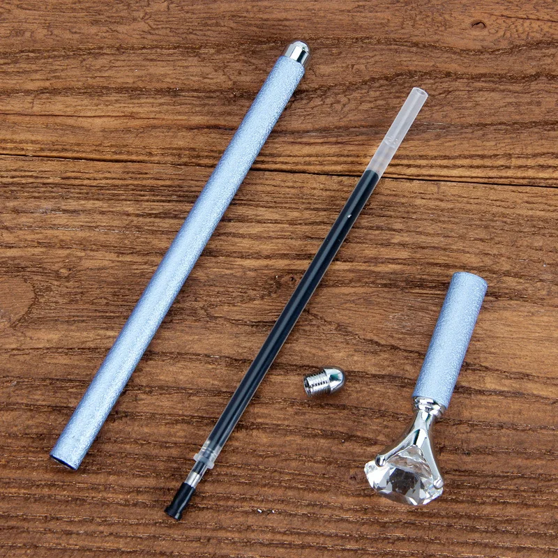 1 шт. большая шариковая ручка с кристаллами и бриллиантами драгоценным камнем