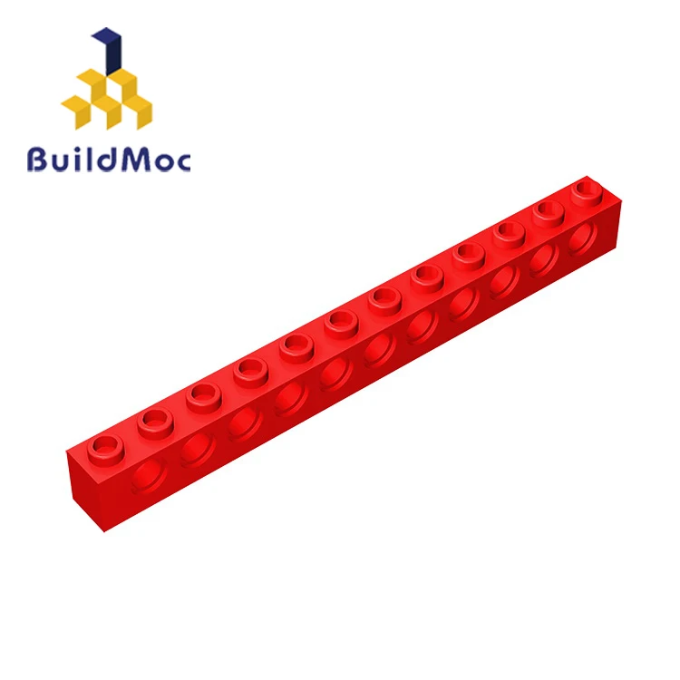 BuildMOC совместимые сборки частиц 3895 1x12для строительных блоков части DIY логотип