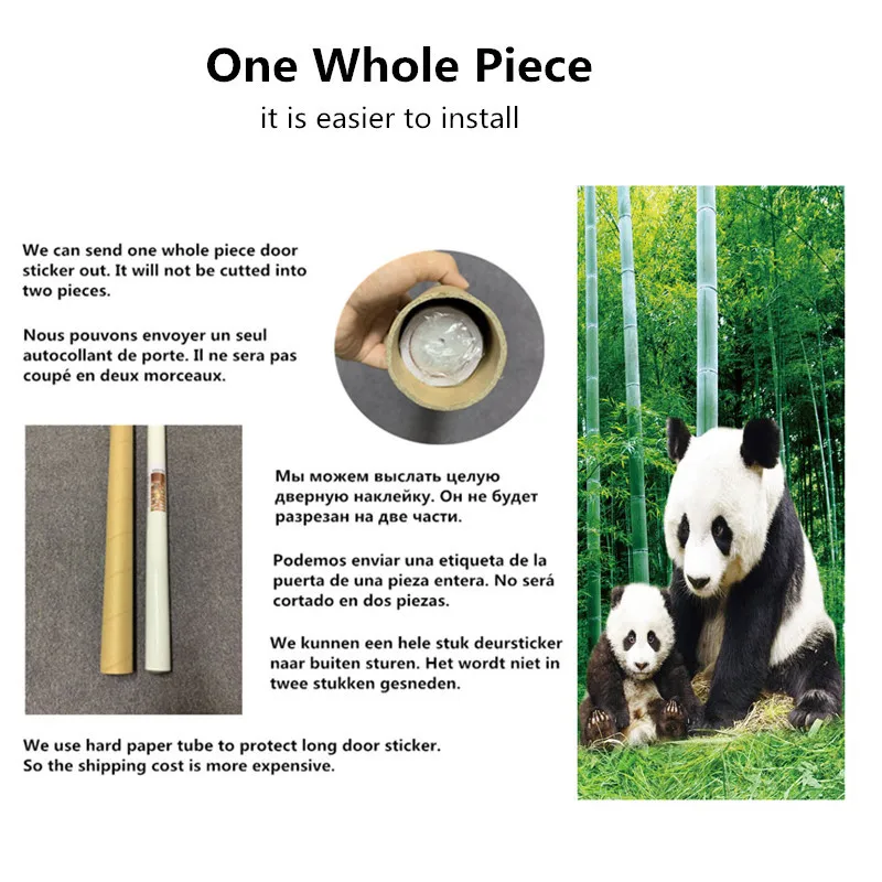 Наклейки на двери в скандинавском стиле Простые 3D визуальные Декорации дверь для