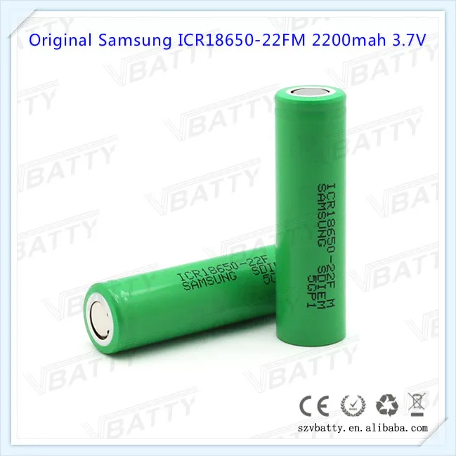 100% оригинал для Samsung ICR18650 22FM 18650 2200 мАч 3 7 В литий ионная аккумуляторная батарея e