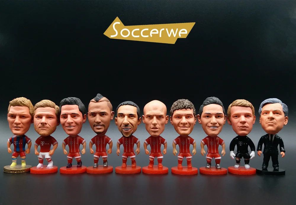 Soccerwe 10 шт./компл. Пособия по немецкому языку BM Soccer Star плеер Футбол фигурка игрушки