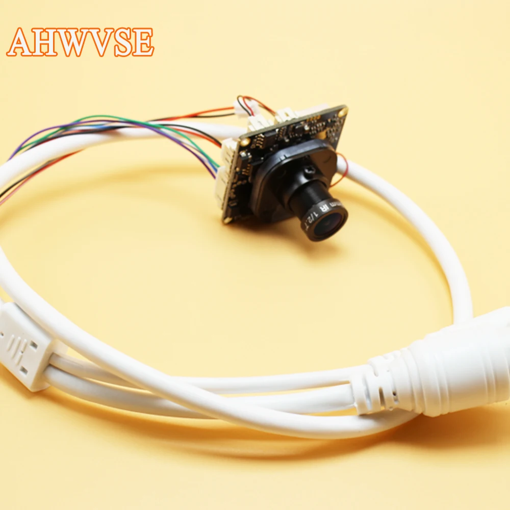 AHWVSE широкоугольный объектив 2 8 мм H.264 1080P 720P 960P CCTV ip камера модуль Плата с кабелем