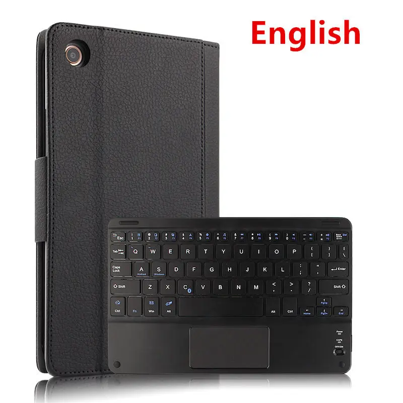black English Чехол для Xiaomi mi Pad 4 mi Pad4 защитный чехол Беспроводная Bluetooth клавиатура из искусственной кожи mi Pad 4 mi Pad " защитный чехол для планшета s - Цвет: black English