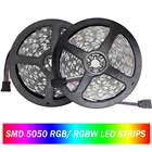 Светодиодные ленты 5050 60 Светодиодный sm DC12V RGB RGBW, гибкий светодиодный свет Водонепроницаемый Светодиодные ленты e лента ТВ Подсветка лампы 300 светодиодный s 5 млот