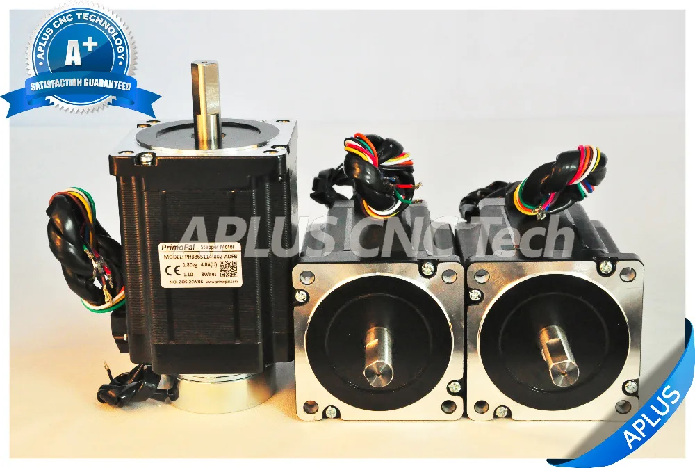 NEMA 34 Stepper Motor with Brake 114mm 1160oz-in 5.6A 8Leads | Обустройство дома
