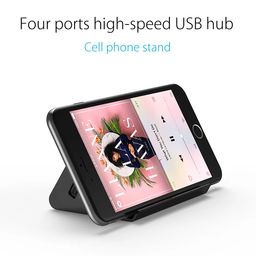 USB концентратор ORICO 4 порта 2 0 OTG с держателем для телефона|hub splitter|4 port usb 2.0mini |