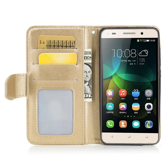 Для Huawei Honor 4C Чехол Флип Бумажник кожаный чехол для с подставкой функции