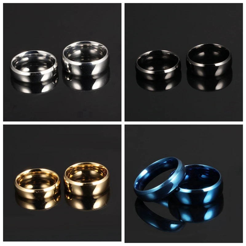 Кольца для влюбленных ювелирные изделия 1 шт 316 свадебные кольца из нержавеющей