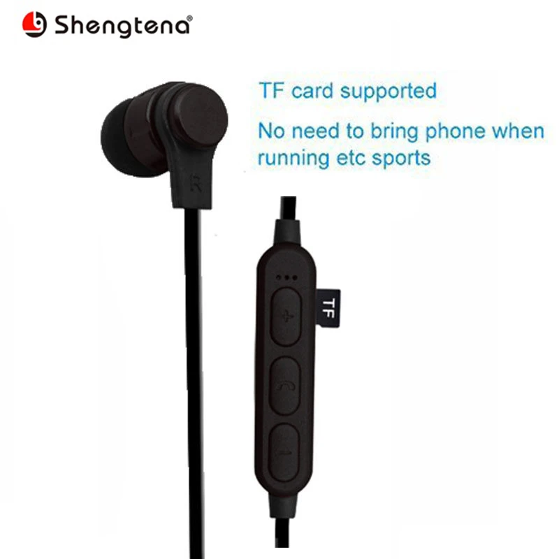 Shengtena беспроводные наушники Bluetooth Спортивная гарнитура с микрофоном Поддержка TF