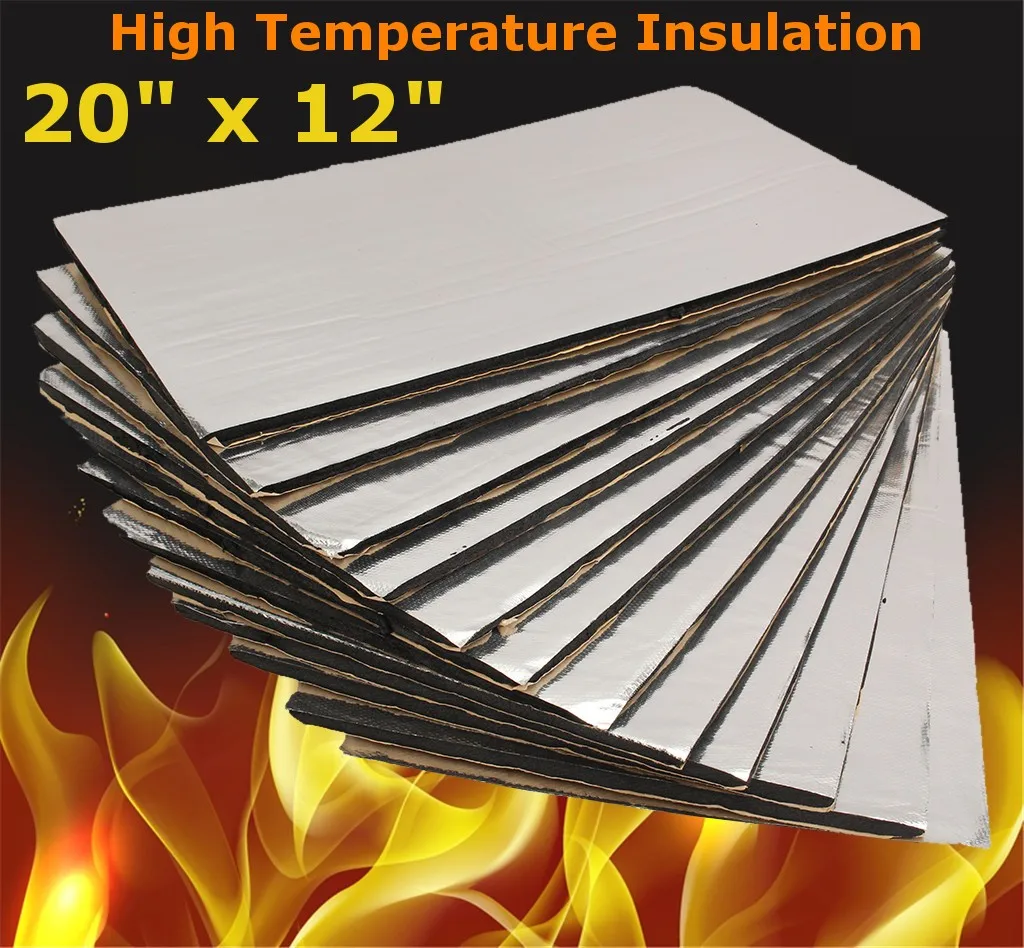 

12x Car/Van Fiberglass Sound Proofing Deadening Insulation 10mm Closed Cell Foam