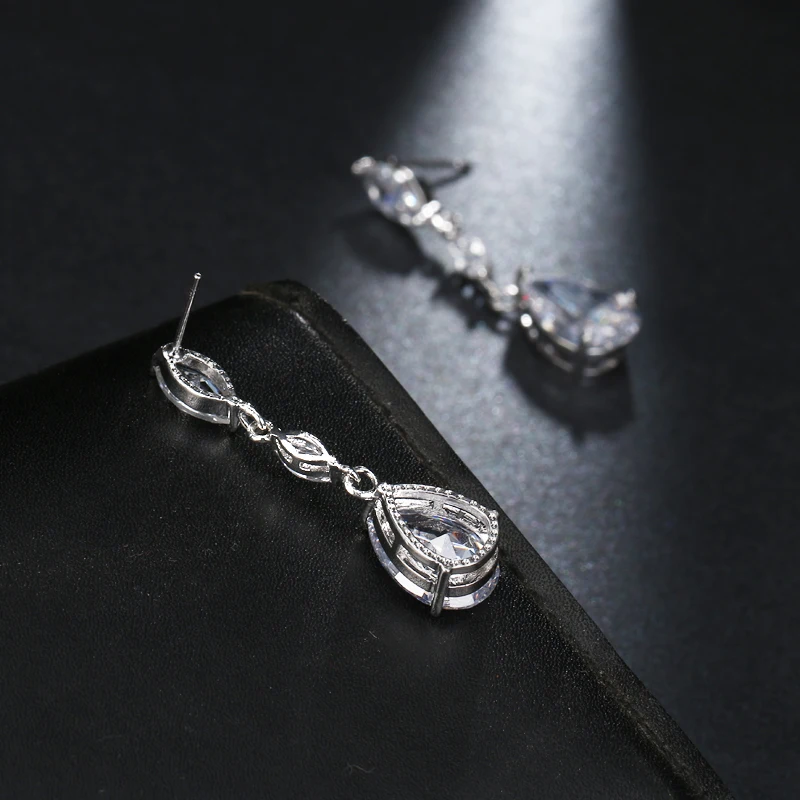 Потрясающие Свадебные серьги подвески EMMAYA класса AAA с фианитами роскошные