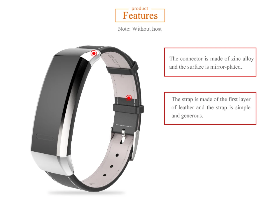 Mijobs ремешок для huawei Band 2 Pro B29 B19 Band 2 аксессуары кожаный наручный умный браслет Многофункциональные умные часы браслет