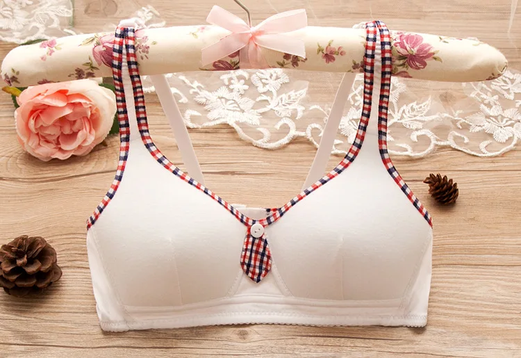 COLOR9(BRA ONLY) Нижнее белье для девочек-подростков, женский бюстгальтер, бюстгальтер из чистого хлопка, нижнее белье для девочек, бюстгальтер пуш-ап для маленькой груди, беспроводные Спортивные бюстгальтеры для подростков - Цвет: COLOR9(BRA ONLY)