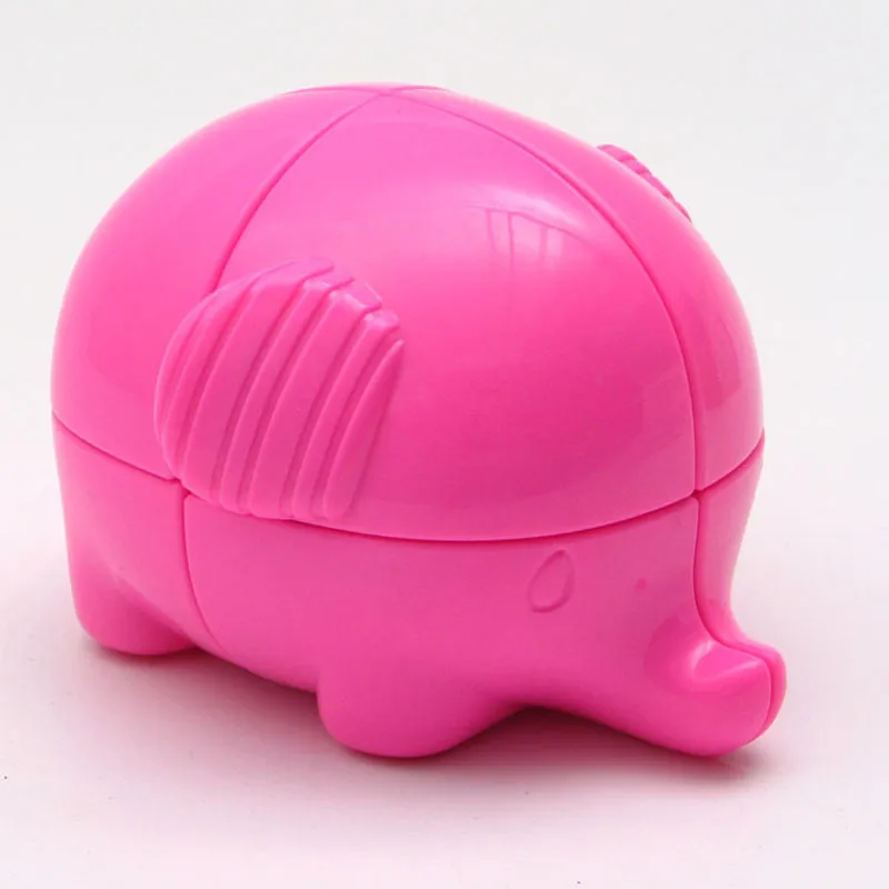 2x2 магический куб &quotСлон&quot Головоломка Куб мозг сложная игрушка Синий Розовый