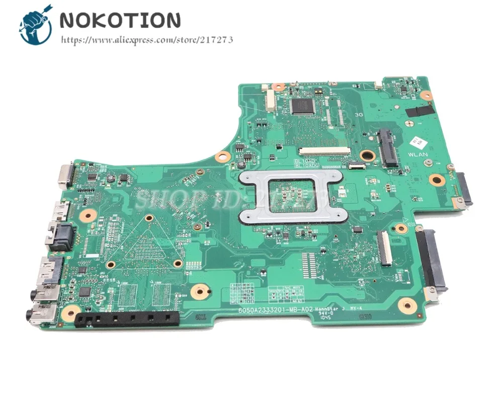 Материнская плата NOKOTION для ноутбука Toshiba Satellite L650D HD4200 DDR3 разъем S1 свободный