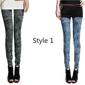 Женские повседневные леггинсы с имитацией ковбоя, эластичные тонкие леггинсы синего и черного цвета, хорошего качества, подарки