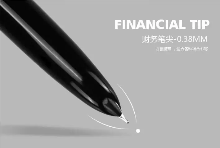 Financial Tip, 0,38 мм, очень тонкая авторучка, нержавеющая сталь, Классический корпус, Jinhao 911, школьные, офисные, канцелярские принадлежности