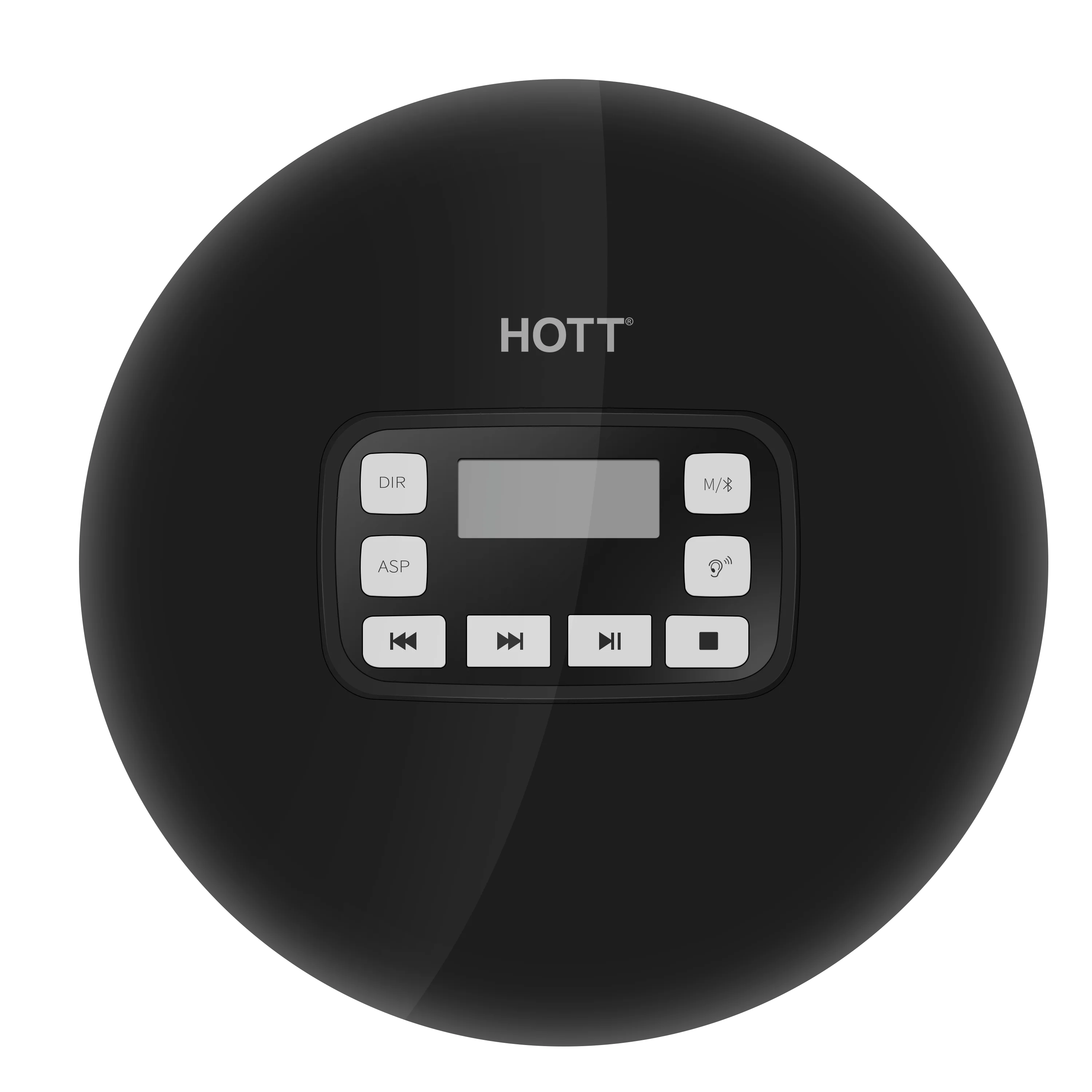 HOTT CD611T портативный Bluetooth CD-плеер с перезаряжаемой батареей светодиодный дисплей, CD walkman наслаждаться музыкой и аудиокнигой