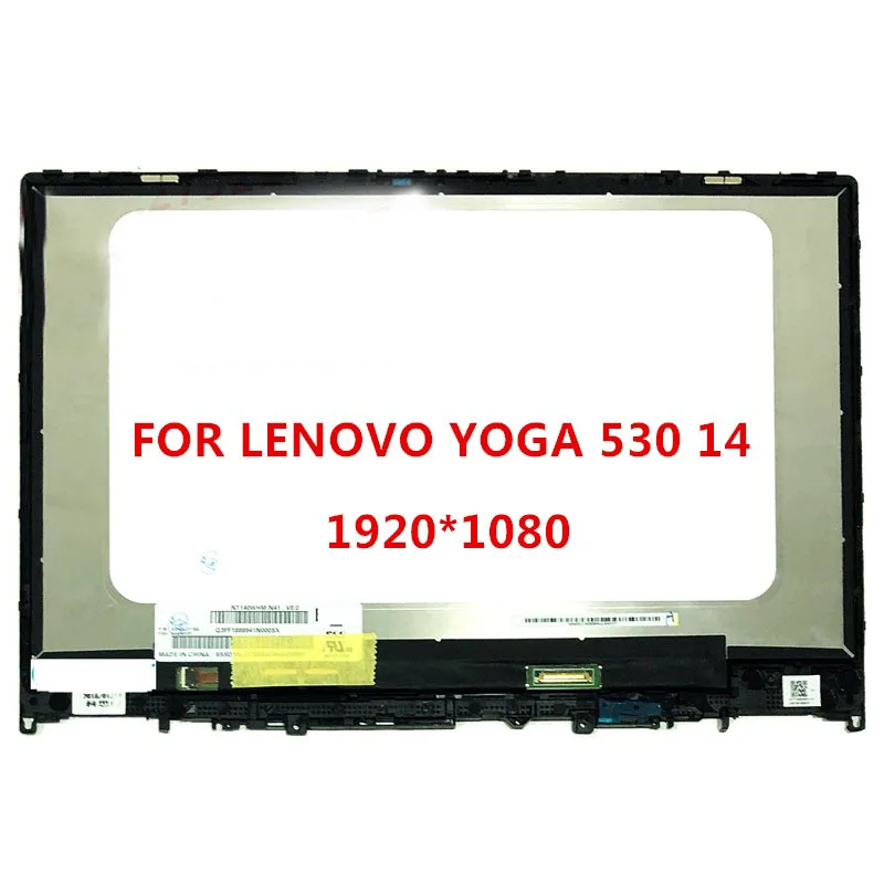 Для LENOVO yoga 530-14IKB yoga 530-14 ЖК-дисплей сенсорный экран дигитайзер FHD сборка+ рамка