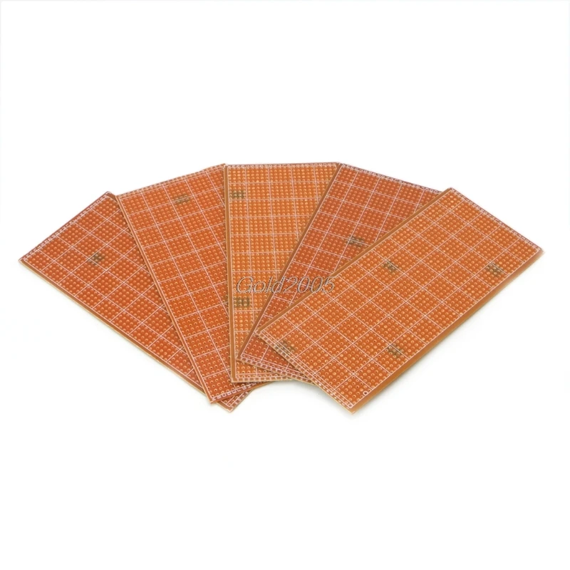 5 шт. 6 5x14 см полосатая доска Veroboard Uncut PCB Platine Односторонняя печатная плата G07