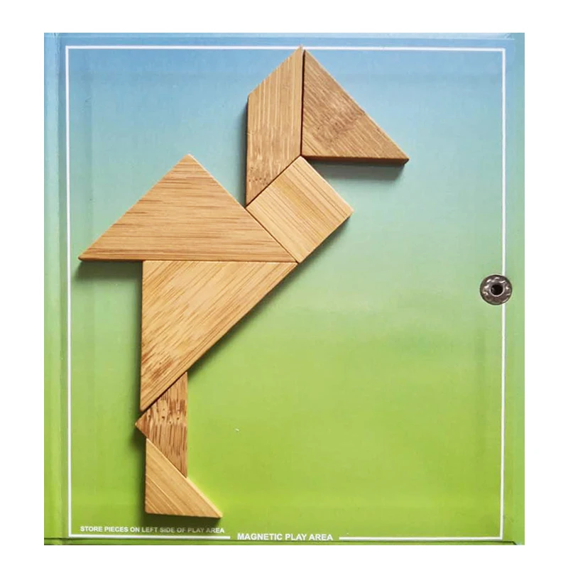 

176 Magnetic Jigsaw Puzzle Travel Tangram Educational A Kids Toy Challenge Iq Magic Book For 3-100 Years A Hobby Gift For Family