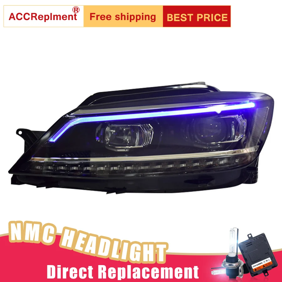 

2Pcs LED Headlights For VW NMC Lamando 2015-2019 led car lights Angel eyes xenon HID KIT Fog lights LED Daytime Running Lights