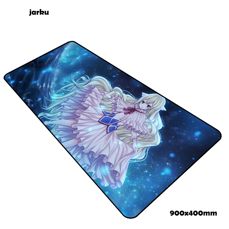 size 900x400x2mm Коврик для мыши с хвостом Феи 900x400 мм, коврики для мыши xl, лучший игровой коврик для мыши для геймера, офисные Большие персонализированные коврики для мыши, клавиатура, ПК, коврик - Цвет: size 900x400x2mm
