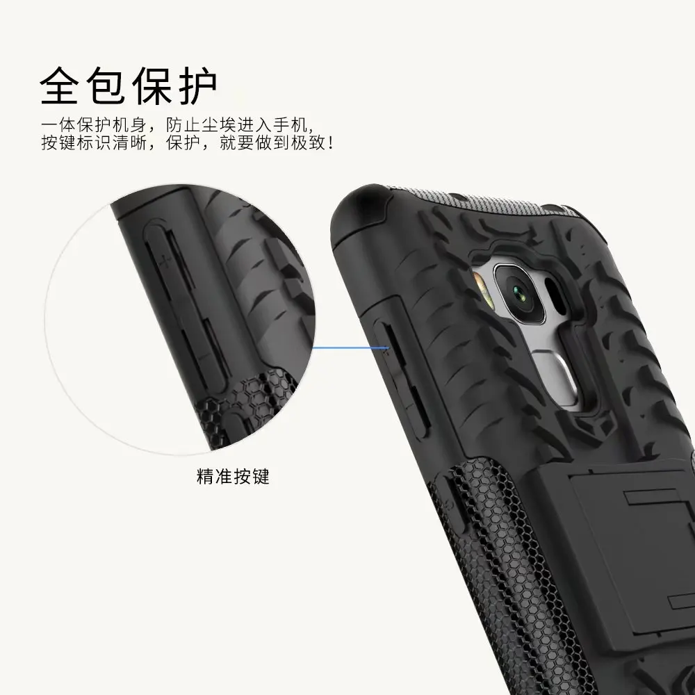 Новый для ASUS 3 Max Zenfone zc553kl Гибридный Dual Heavy Duty Жесткий PC + TPU Панцири Чехол 3max zenfone