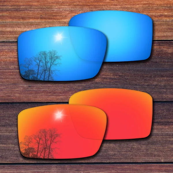 Blue and Fire Red OOWLIT поляризованные Сменные линзы для-солнцезащитные очки Oakley Gascan солнцезащитные очки с оправой-сорта - Цвет линз: Blue and Fire Red