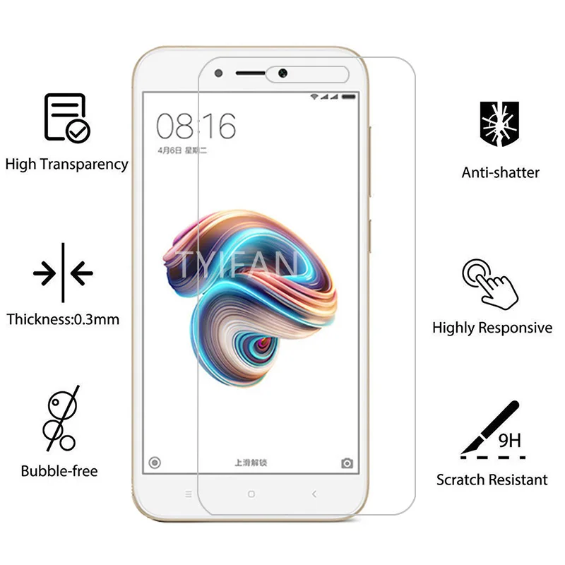 2 шт закаленное стекло для redmi note 5a prime Защитное стекло для экрана протектор для xiaomi ksiomi 5 a a5 не защитная пленка tremp