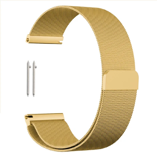 Gold Быстроразъемные сетки из нержавеющей стали Milanese Watch band 18 мм/20 мм/22 мм/23 мм - Цвет ремешка: Gold