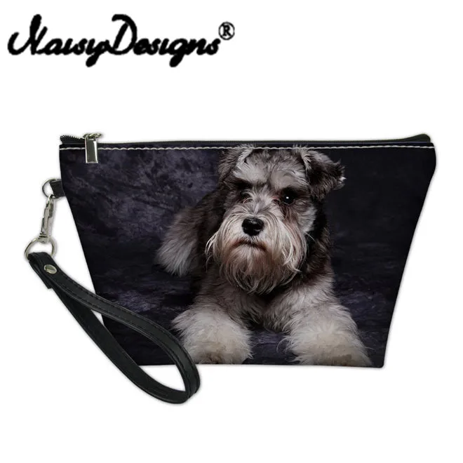 Сумка для макияжа Noisy Designs Schnauzer сумки органайзеры женщин и девочек Дорожный Чехол