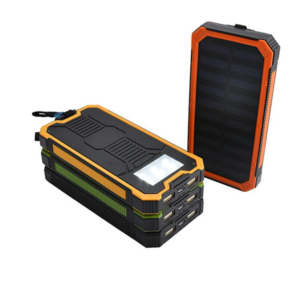 Binmer 20000 mAh двойной USB портативный внешний Солнечный резервный аккумулятор для nokia mobile для iphone 6 6s 5s 7 8 X батарея