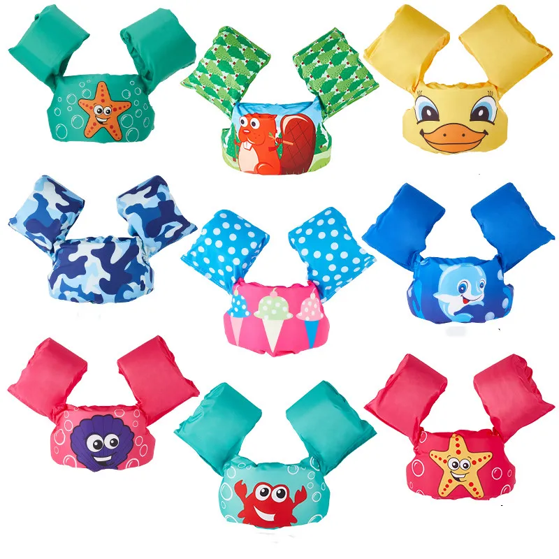 

Outdoor Fun Kids Float Life Jacket Beach Toys Floating Vest Arm Sleeve Baby Floats Learning Swim Ring Swimming Pool Party