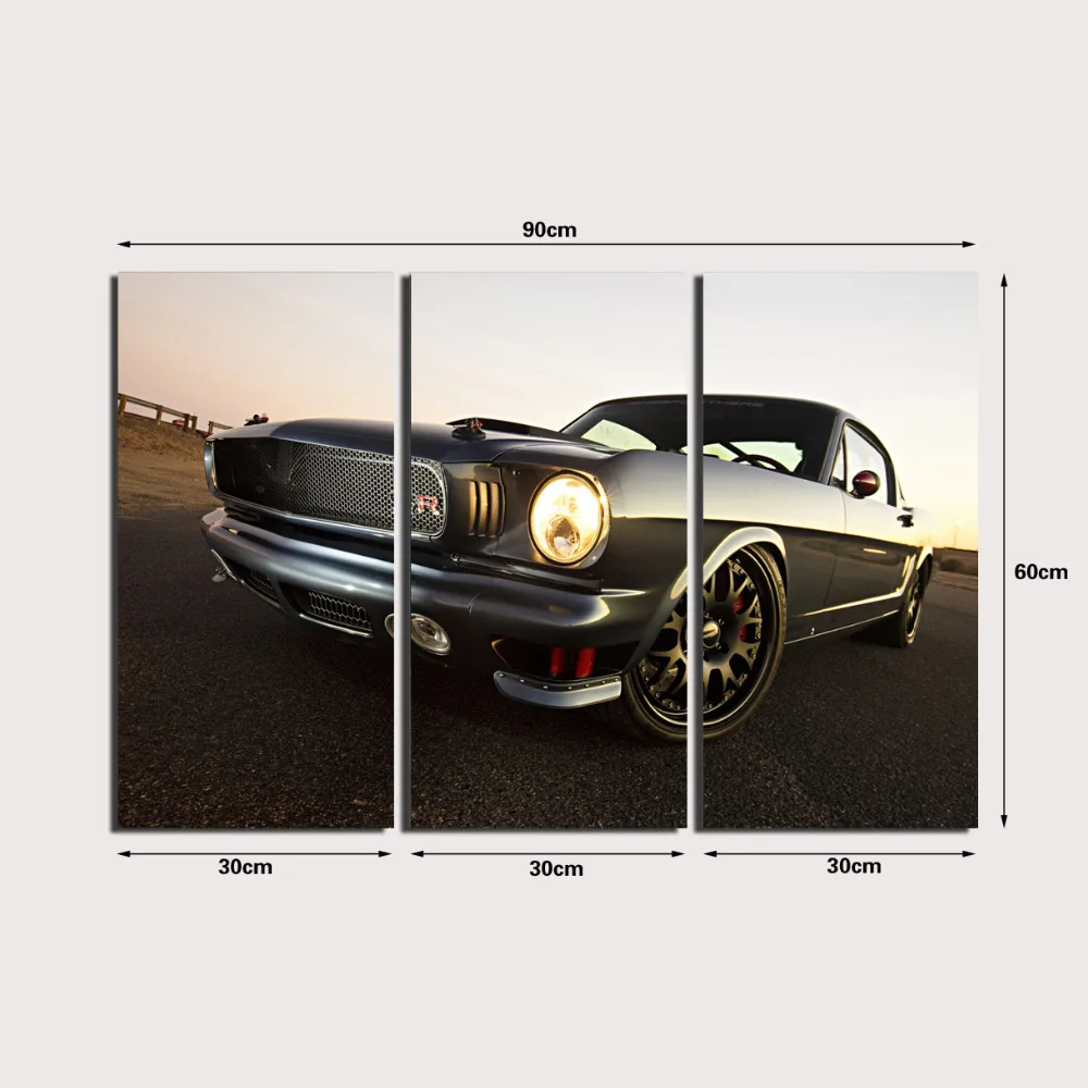 

3 Panel printed painting Car Painting Canvas Wall Art Picture Home Decoration Living Room Canvas Modern painting LS076
