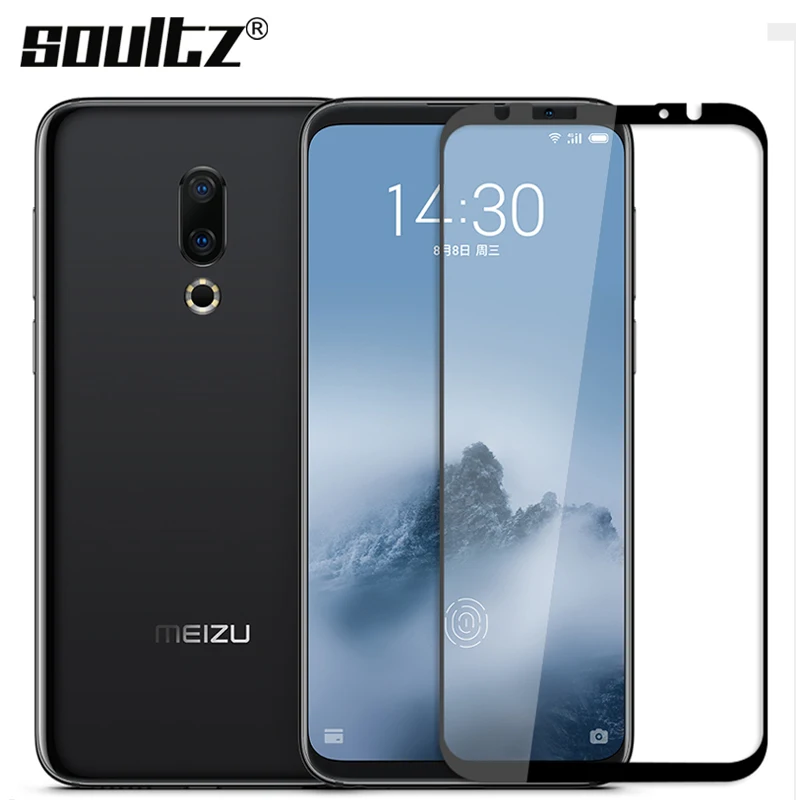 Защитное стекло Soultz 2.5D закаленное для Meizu 16th Meilan 16 Plus plus Взрывозащищенная