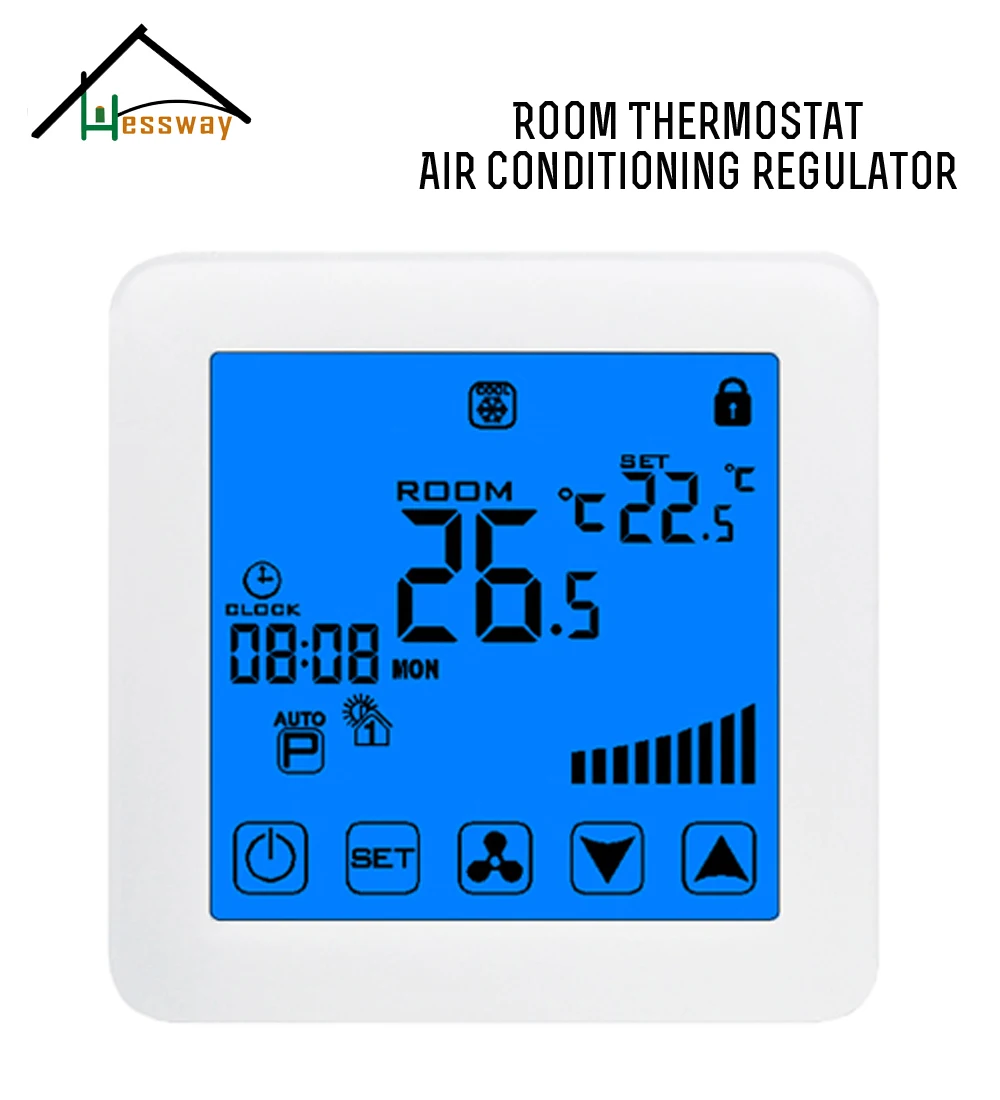 2p 4p EU HESSWAY переключатель термостата с сенсорным экраном|thermostat switch|switch thermostatthermostat