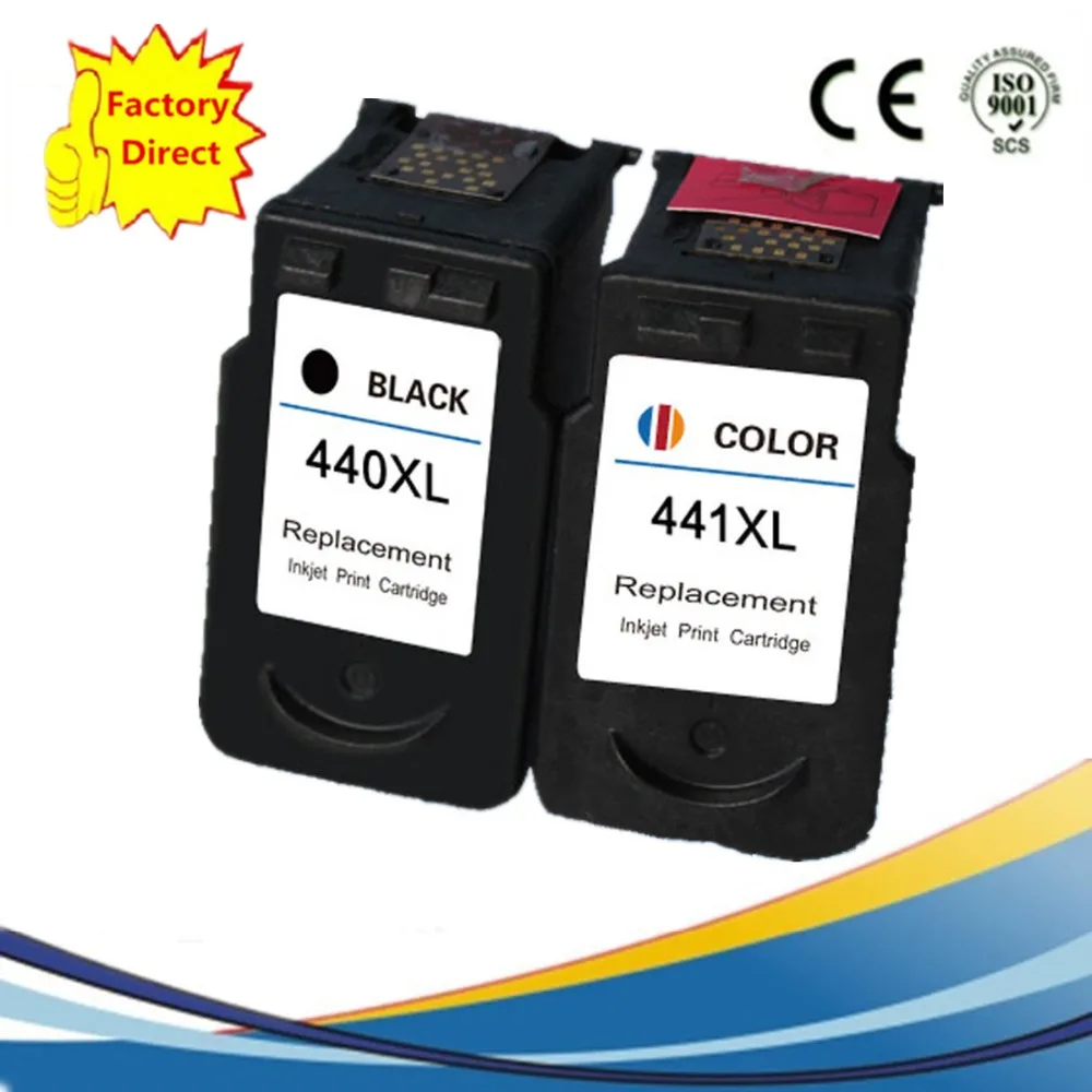 PG-440 PG 440 PG440 CL-441 CL441 CL 441 картриджи с чернилами восстановленные Pixma MX374 MX394 MX434 MX454 MX474
