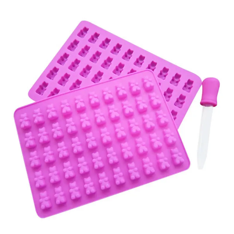 OBRKING силиконовая форма медведя с капельницей желатиновые конфеты сахар ледяной