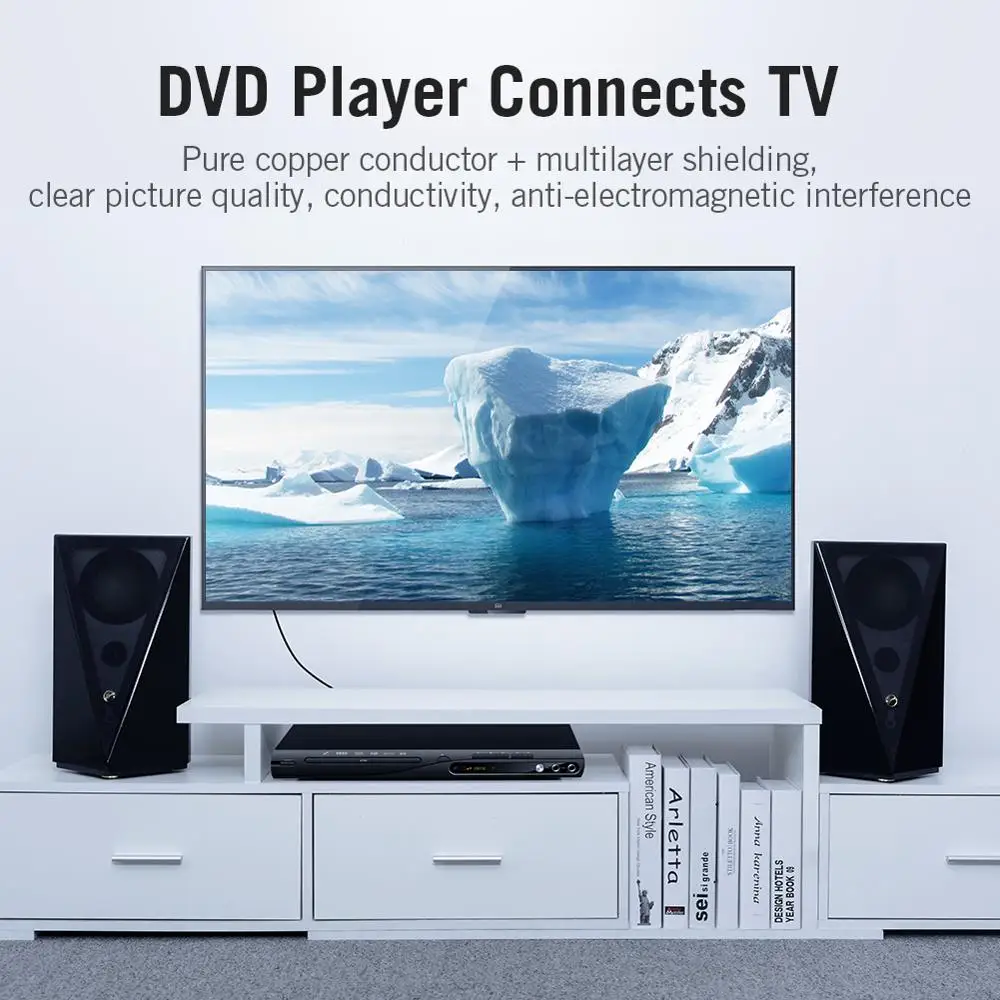 Аудиокабель RCA Vention 1 м 5 2 со штекером на штекер металлический коаксиальный кабель