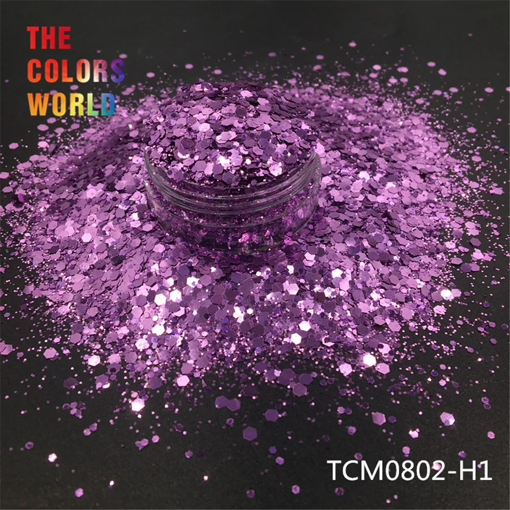 TCT-193 Шестигранная форма металлический обычный цвет лак для ногтей для дизайна ногтей DIY Украшение для тела макияж FacePainting Руководство DIY