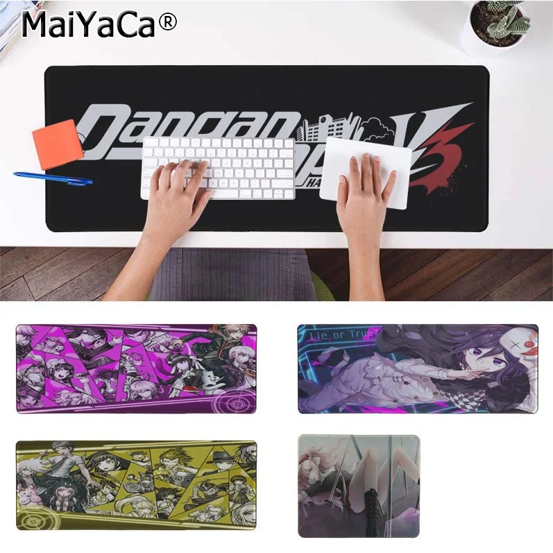 MaiYaCa новые Danganronpa V3 индивидуальные коврики для мыши Компьютерные Аниме Коврик для мыши и ноутбука большой коврик для мыши клавиатуры коврик