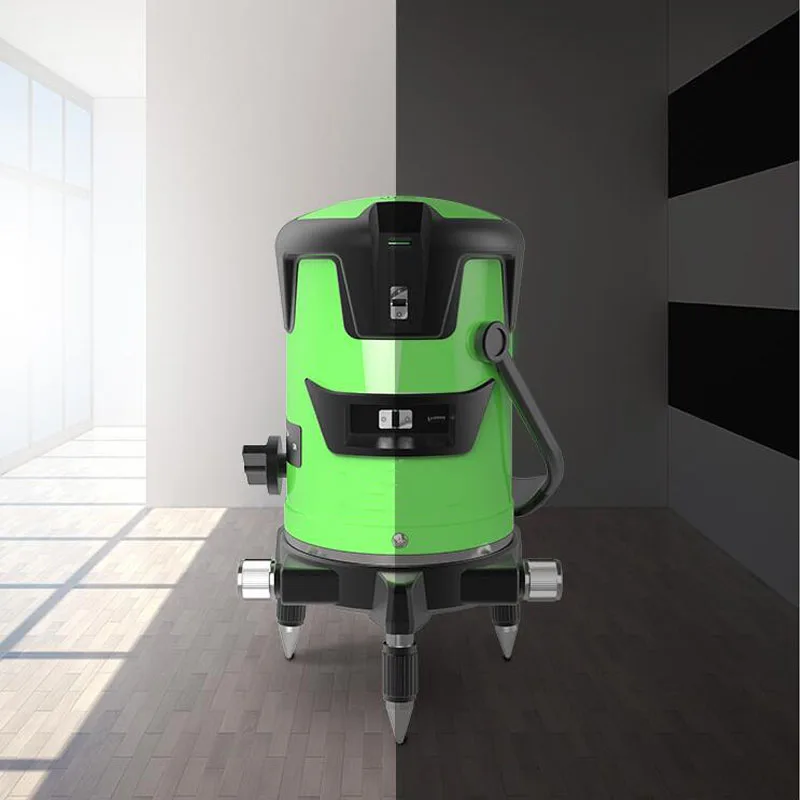 Сенсорный Зеленый лазерный измеритель уровня 2 линии для помещений и улицы супер