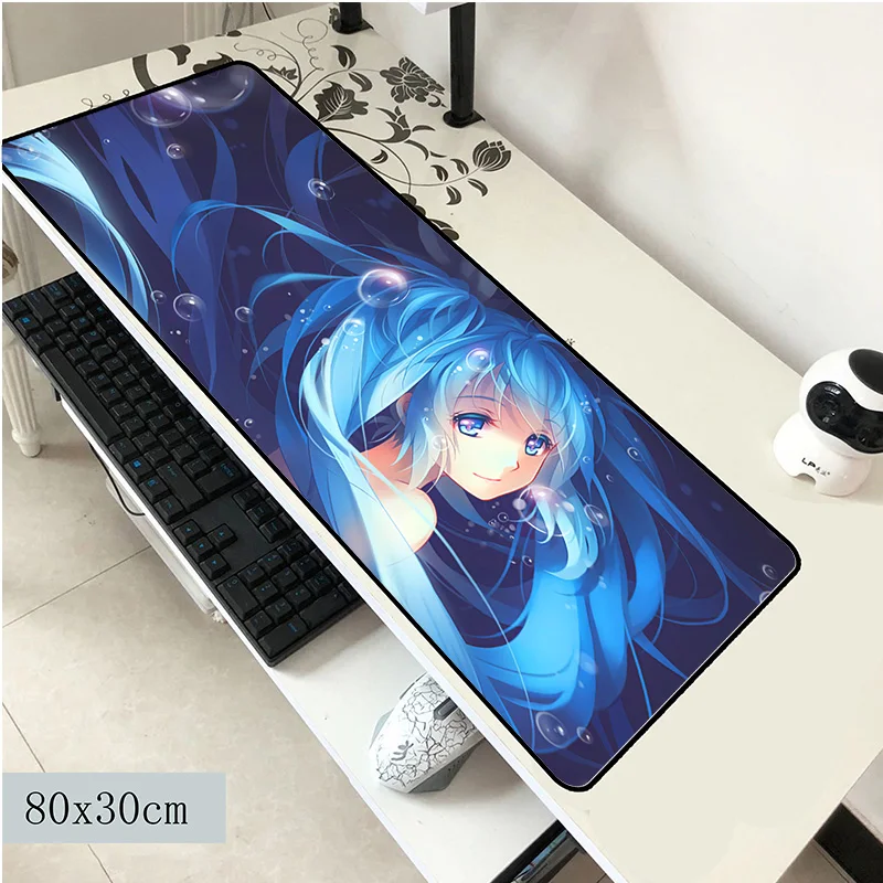 Хацунэ Мику коврик для мыши 800x300x3 мм коврик для мыши ноутбук Рождественский коврик для мыши notbook компьютерный игровой коврик популярные игровые коврики для геймеров