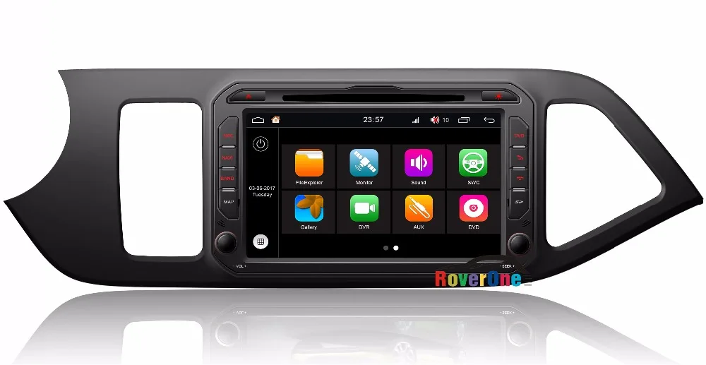 Автомагнитола с сенсорным экраном, радио, RDS, DVD, GPS-навигацией и мультимедийным проигрывателем Euro Star для Kia Morning Picanto Naza Suria.