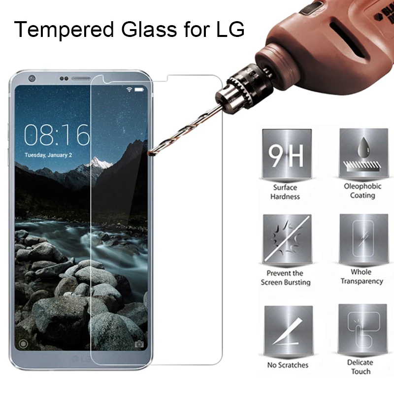 Твердое защитное стекло 9H для LG G5 SE G7 ThinQ X Cam закаленное Fit G6 Plus Style X5 One | Мобильные